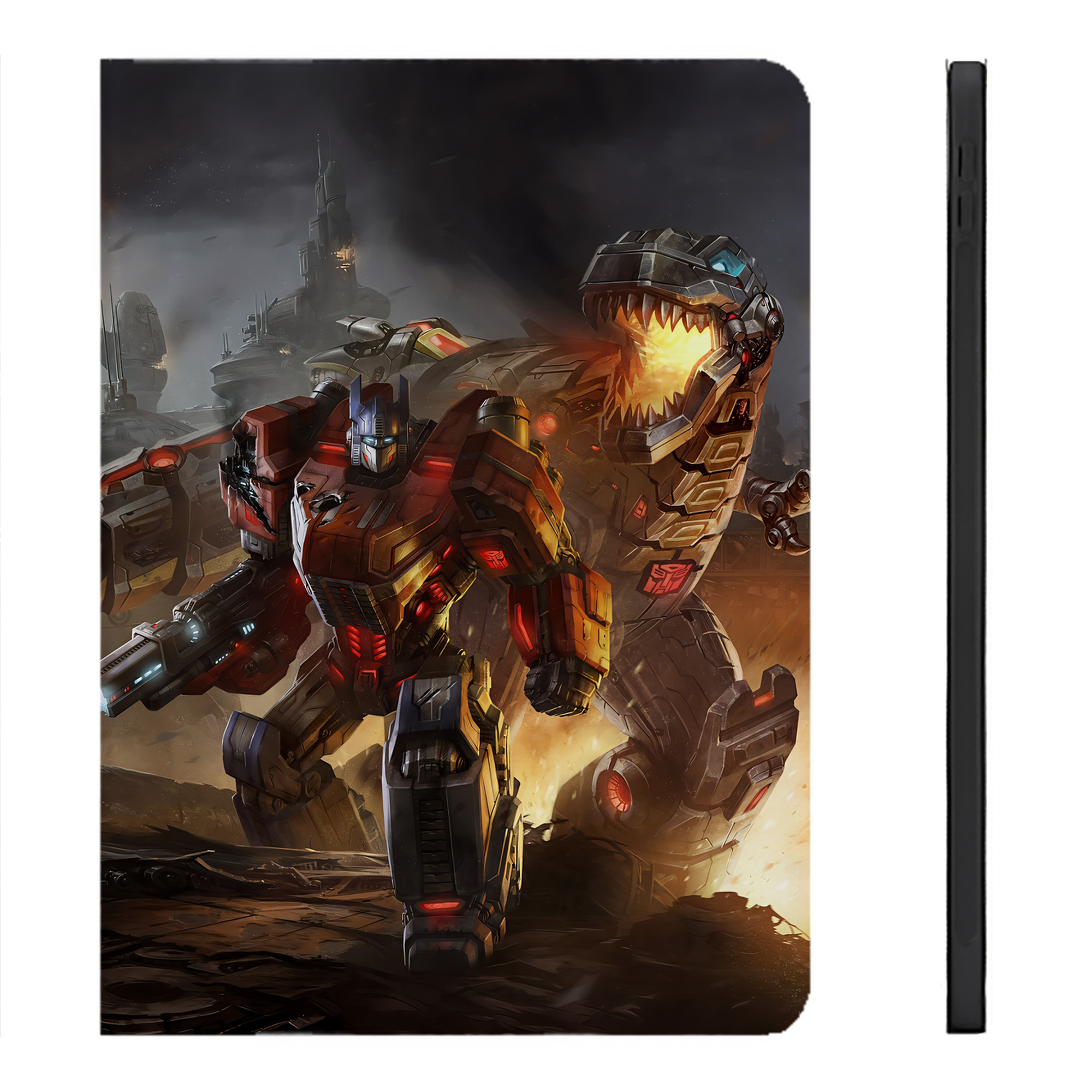 （画像用） Transformers トランスフォーマー IPadケース ペンホルダー付き ブックスタイルデザイン